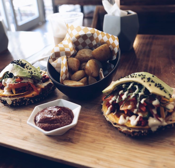 Vegan breakfast, Playa del Carmen, Mexico