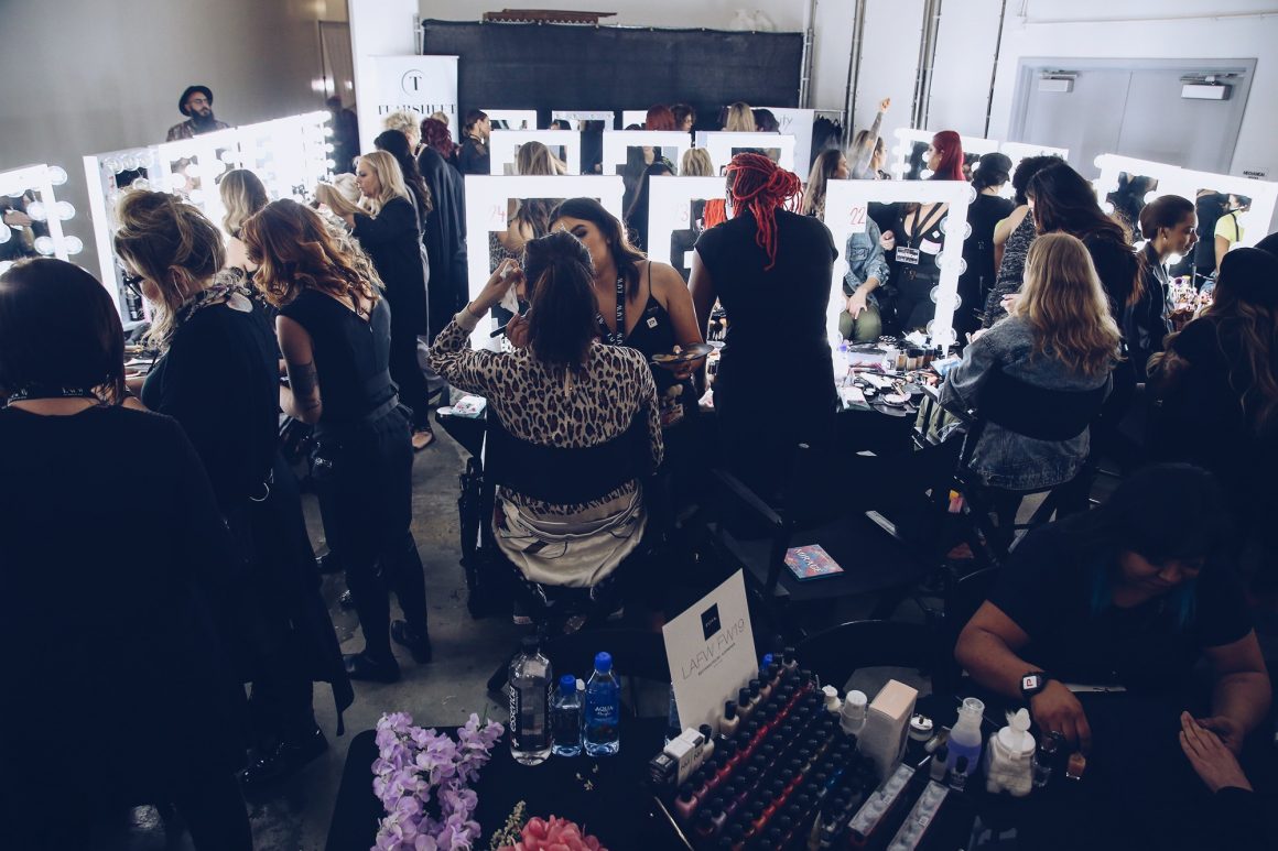 Backstage Beauty at Los Angeles Fashion Week