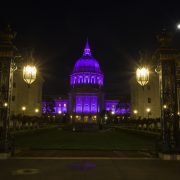 San Francisco Honors Hospitality Workers with Purple Lighting