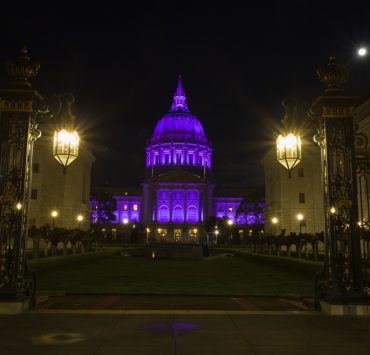 San Francisco Honors Hospitality Workers with Purple Lighting