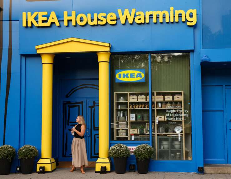 IKEA Union Square pop-up kitchen display in New York City