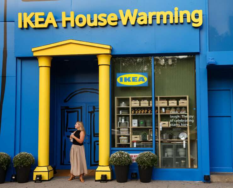 IKEA Union Square pop-up kitchen display in New York City