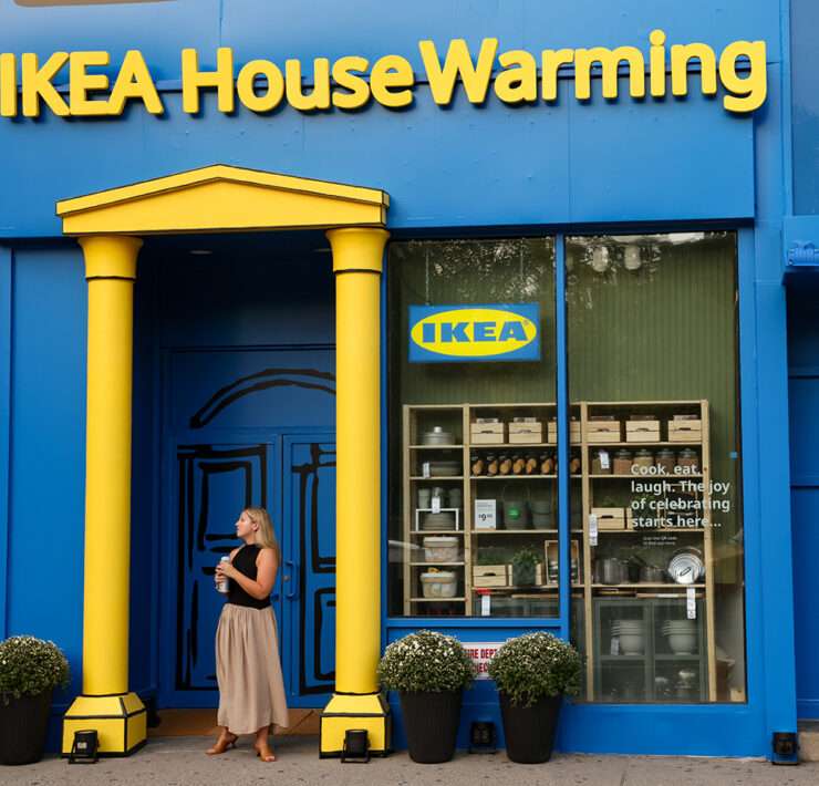 IKEA Union Square pop-up kitchen display in New York City