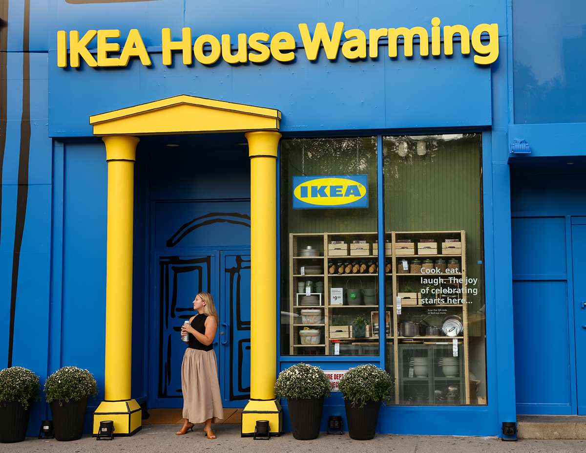 IKEA Union Square pop-up kitchen display in New York City