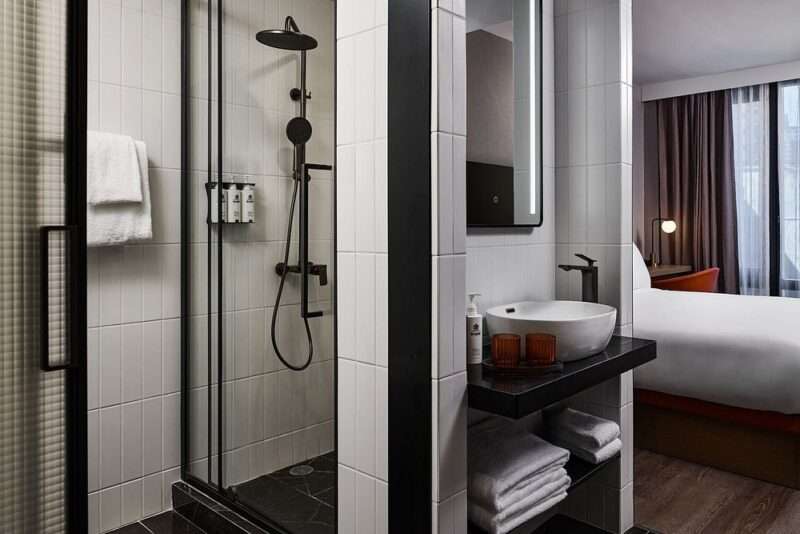 sleeping at the George Manhattan hotel