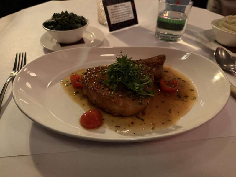 west-village-jack-charlies-pork-chop Wood roasted Pork Chop A’ La Diablo at Jack & Charlie’s No. 118 West Village.